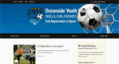 Desktop Screenshot of oceansideyouthsoccer.com